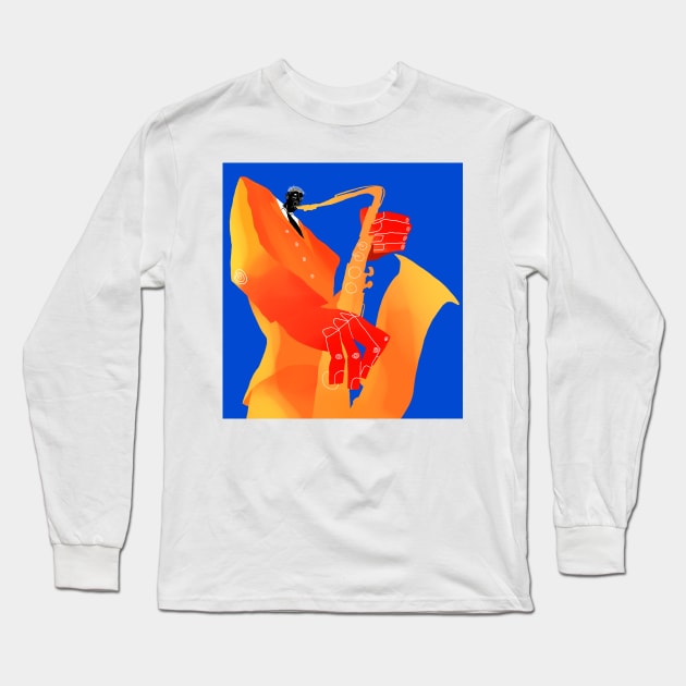 Consumed by Jazz Long Sleeve T-Shirt by Tosik-Art